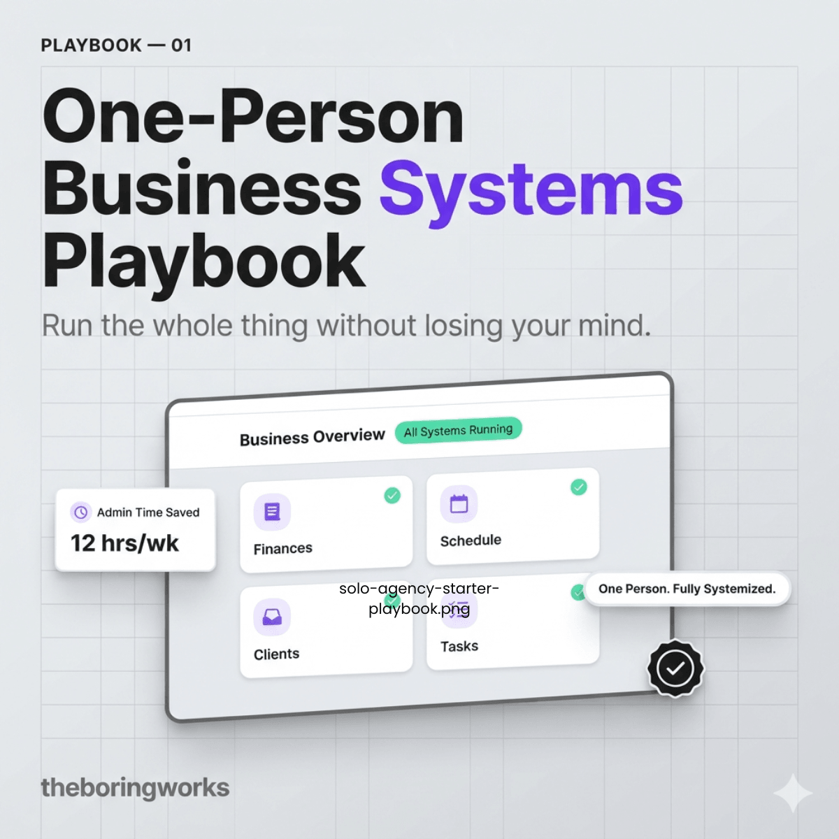 One-Person Business Systems Playbook