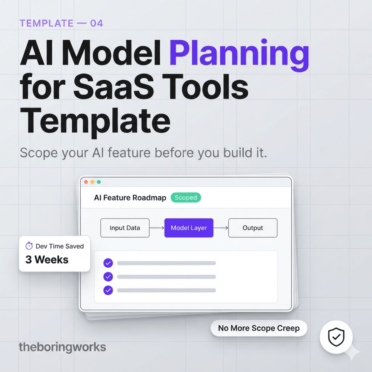 AI Model Planning for SaaS Tools Template